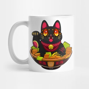 Cute Maneki Neko Ramen T-Shirt 1 Mug